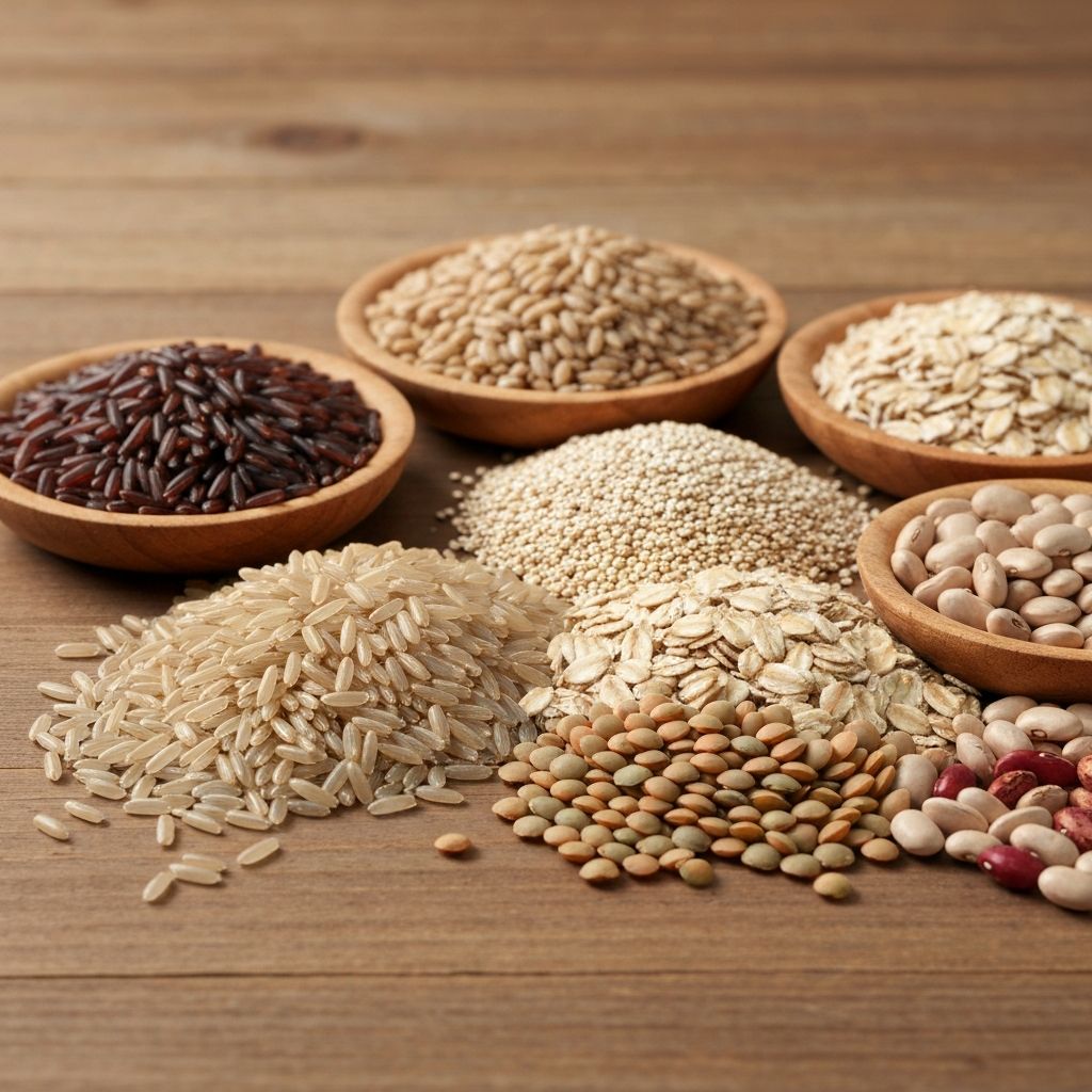Whole grains and legumes